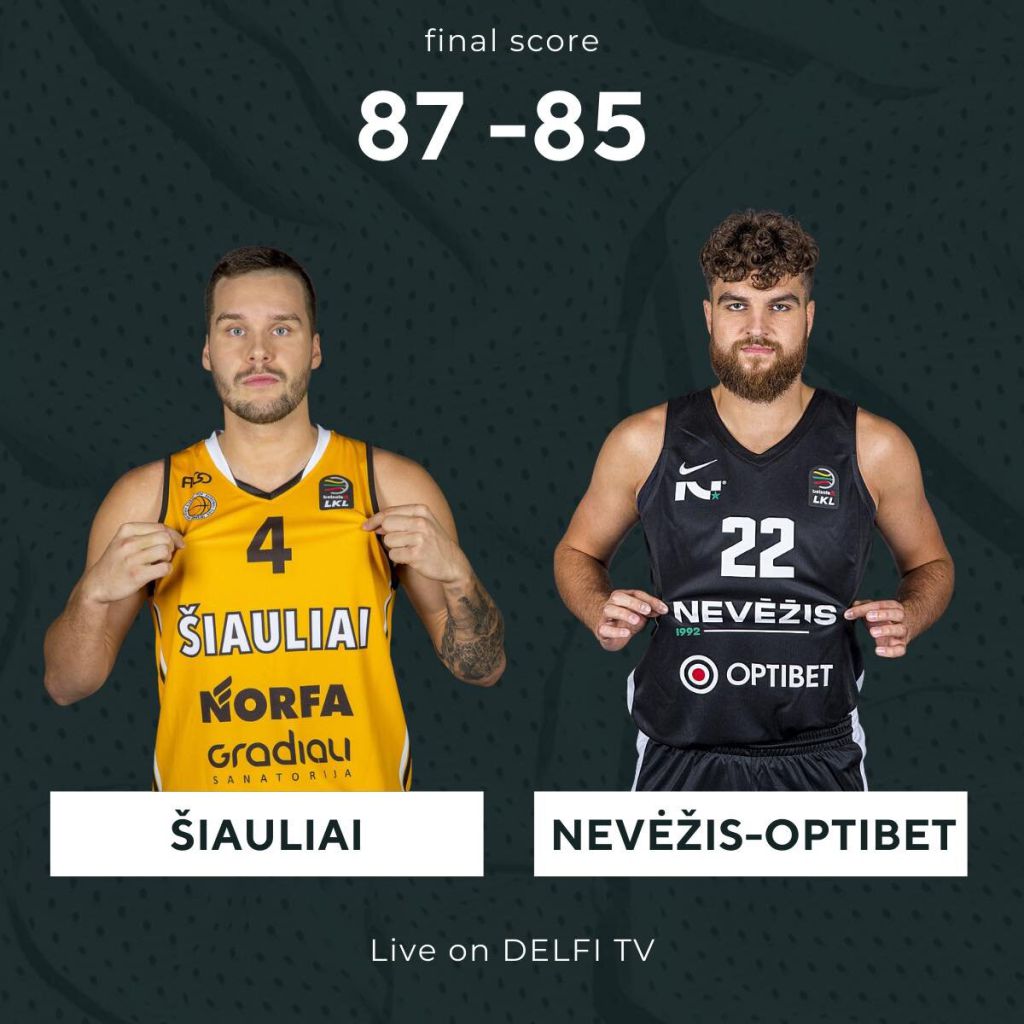 Išvykoje pralaimėta „Šiaulių“ komandai