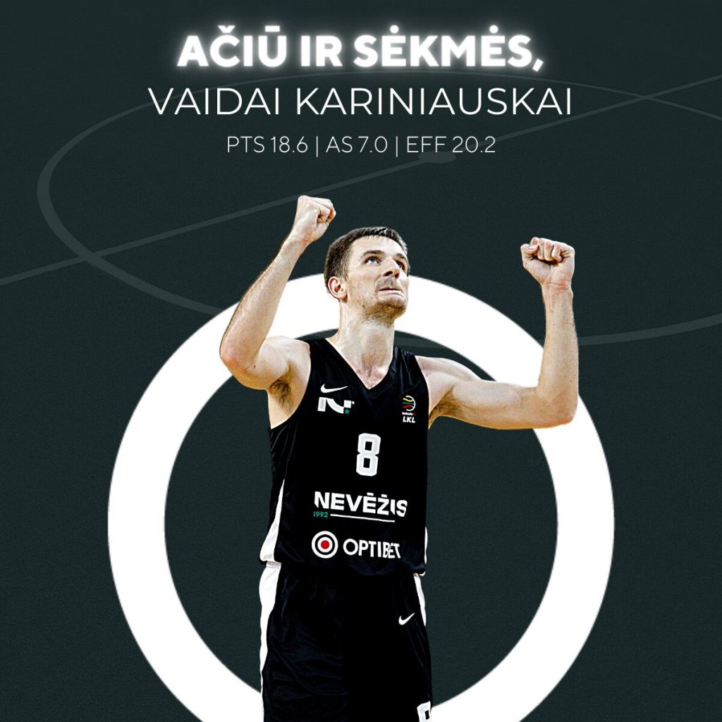 Vaidas Kariniauskas palieka komandą, „Nevėžis-Optibet“ gaus išpirką