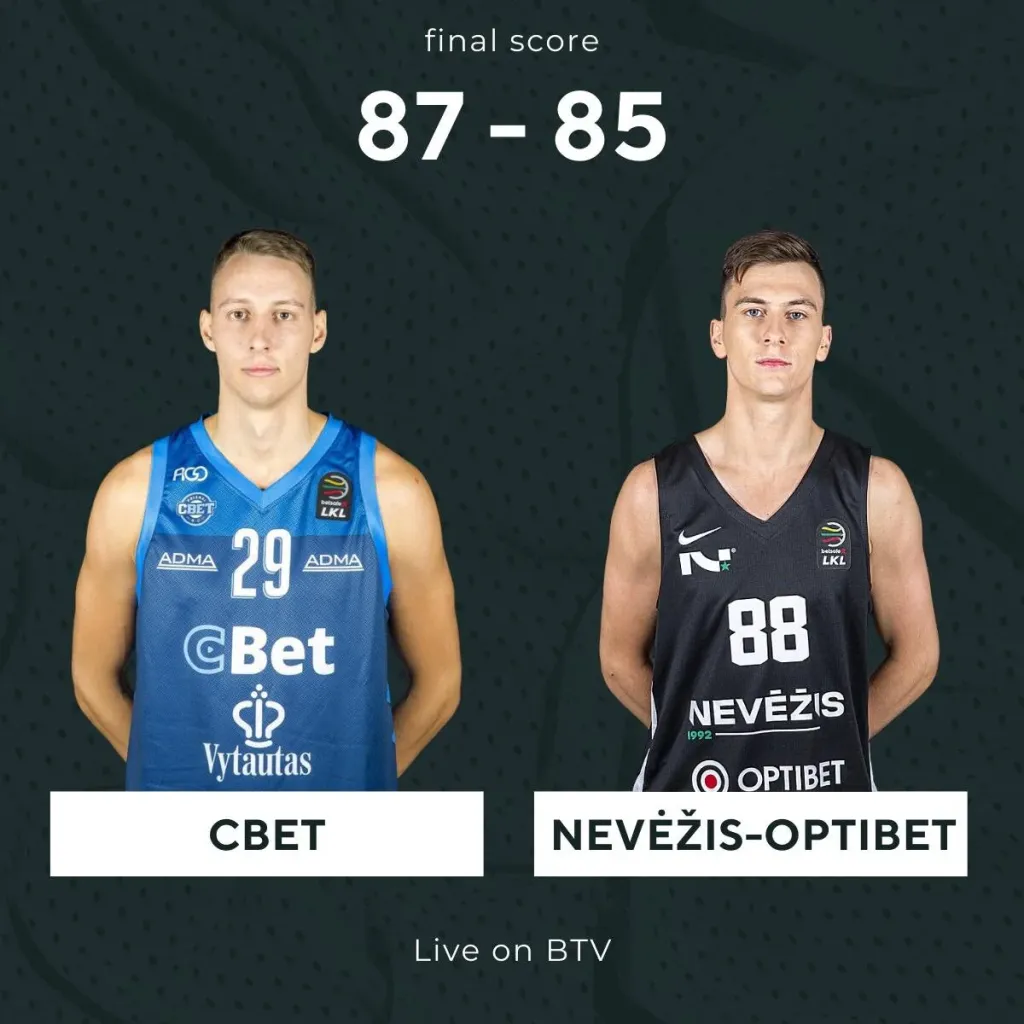 Atkakliose rungtynėse nusileista Prienų „CBet“ komandai