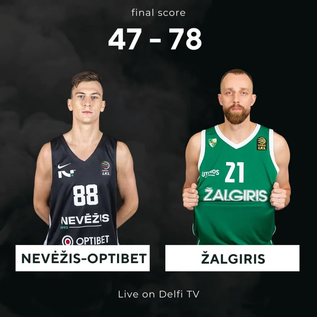 Nerezultatyviose rungtynėse pralaimėta Kauno „Žalgiriui“