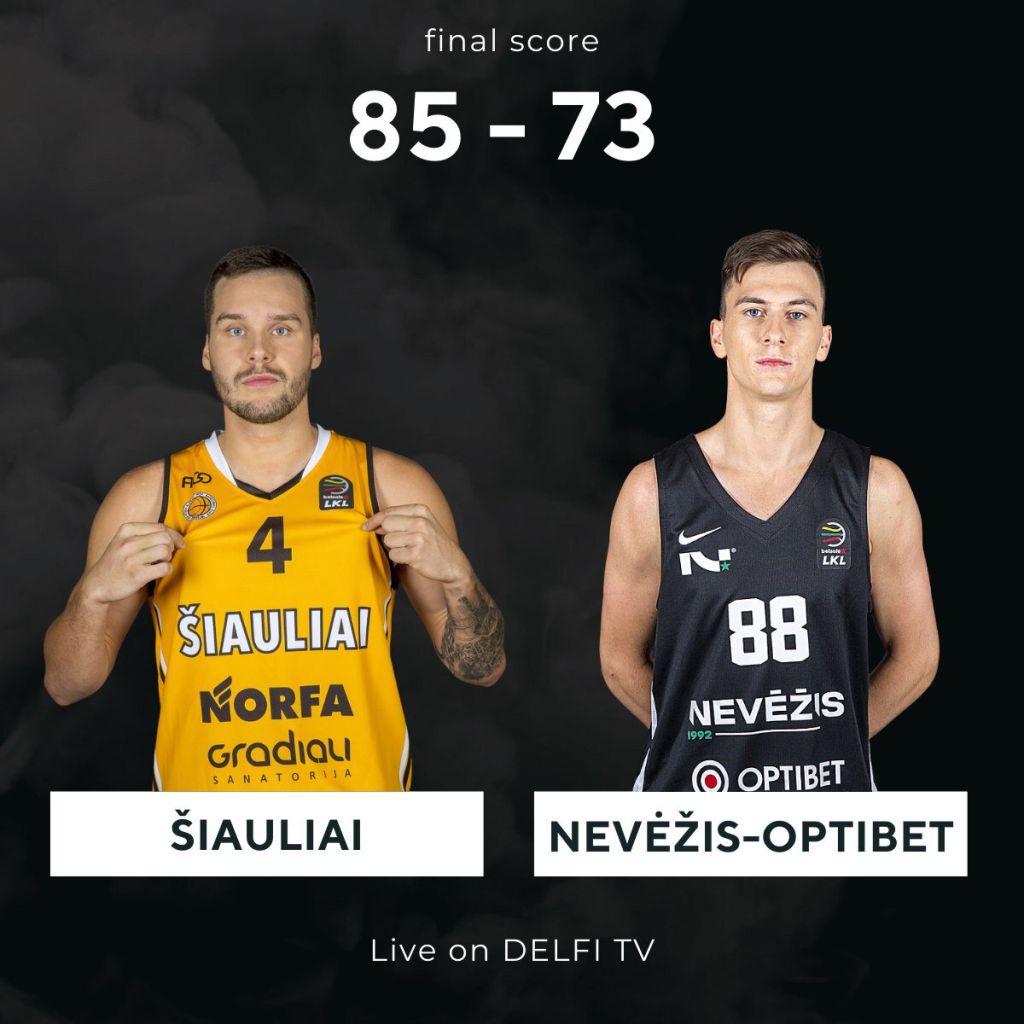 Išvykoje pralaimėta vietos „Šiaulių“ ekipai