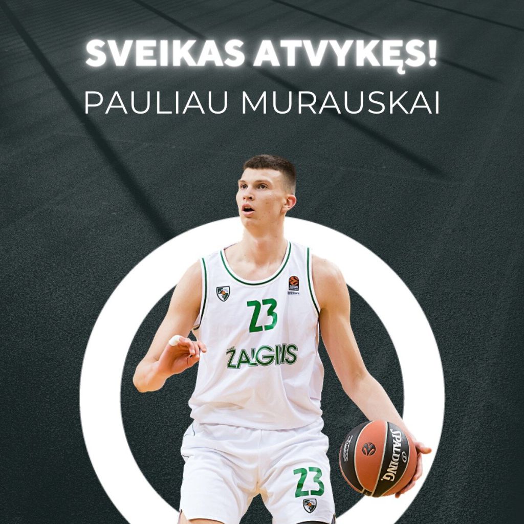 Kitą sezoną komandoje matysime perspektyvųjį Paulių Murauską