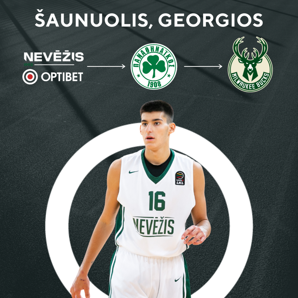 Užpernai Kėdainiuose rungtyniavusį graiką NBA naujokų biržoje pašaukė čempionai