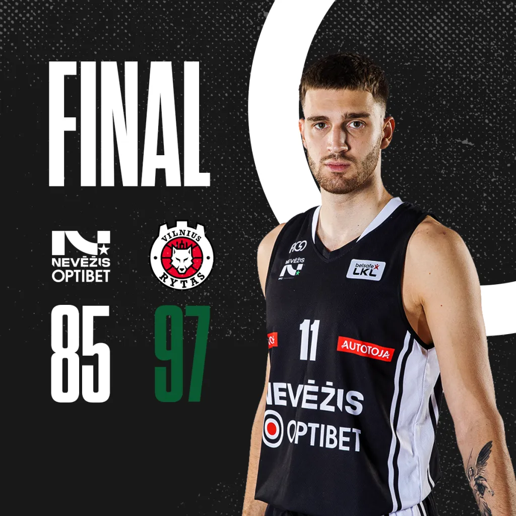 „Rytas“ palaužė pagirtiną kovą davusį „Nevežį-Optibet“