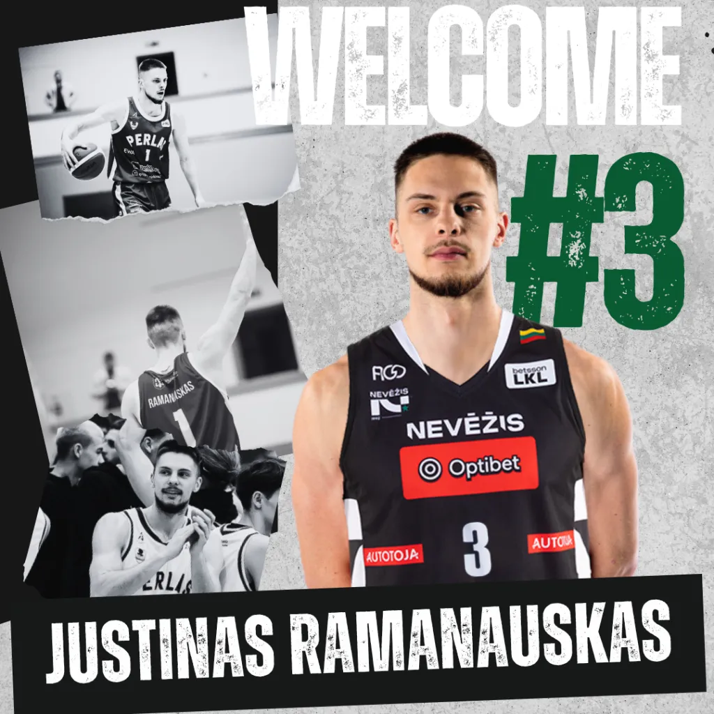 Gynėjų grandį stiprina įžaidėjas Justinas Ramanauskas